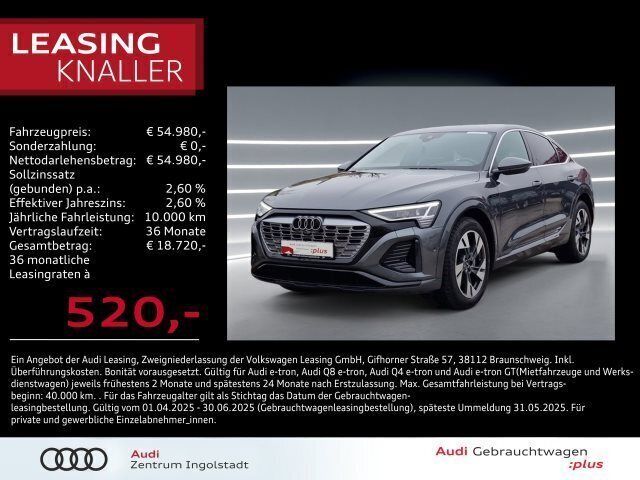 Daytonagrau perleffekt Gebraucht 2023 Audi Q8 Sportback e-tron S-Line SUV | 54.980 € (Superpreis) - Bild 1/3