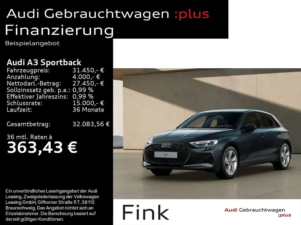Gebraucht Audi A3 Advanced Plus 150 PS (110 kW) 2025 Limousine