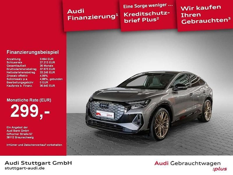 Taifungrau metallic Gebraucht 2022 Audi Q4 Sportback e-tron Ambiente SUV | 36.940 € (Fairer Preis) - Bild 1/2