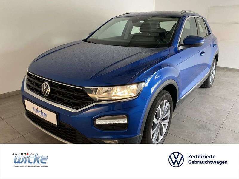 Blau Gebraucht 2021 VW T-Roc Style SUV | 17.880 € (Fairer Preis) - Bild 1/4