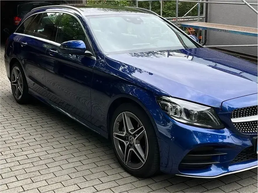 Gebraucht Mercedes C220 AMG line 194 PS (142 kW) 2020 Blau Kombi