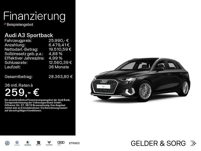 Gebraucht Audi A3 Advanced 150 PS (110 kW) 2022 Mythosschwarz metallic Limousine