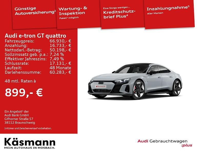 Grau Gebraucht 2022 Audi e-tron GT quattro Ambiente Limousine | 66.930 € (Fairer Preis) - Bild 1/4