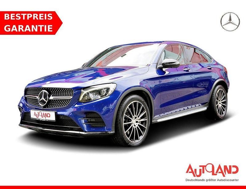 Blau Gebraucht 2016 Mercedes GLC250 AMG line Coupé | 31.990 € (Teuer) - Bild 1/4