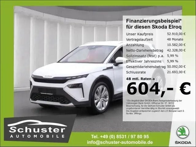 Weiss Gebraucht 2025 Skoda Elroq First Edition SUV | 47.980 € (Guter Preis) - Bild 1/4