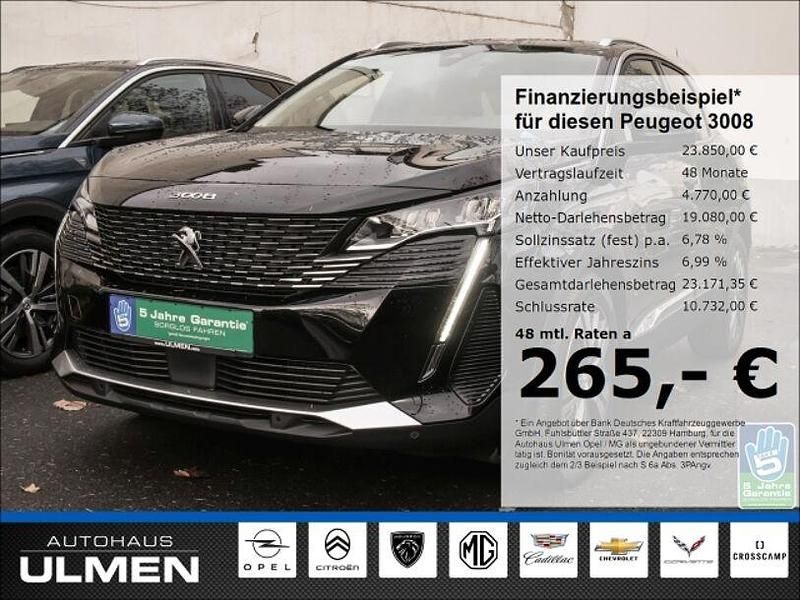 Schwarz Gebraucht 2021 Peugeot 3008 SUV | 23.850 € (Fairer Preis) - Bild 1/4