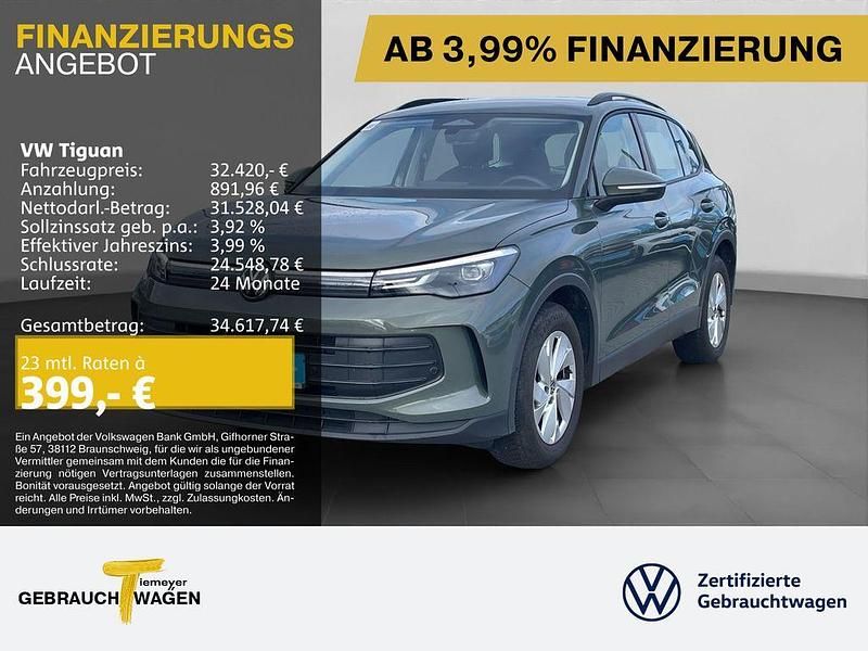 Gebraucht VW Tiguan 131 PS (96 kW) 2024 Grün SUV