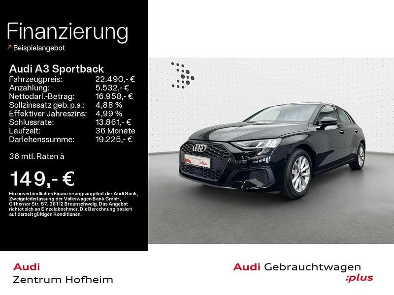 Mythosschwarz metallic Gebraucht 2023 Audi A3 Limousine | 22.490 € (Guter Preis) - Bild 1/4