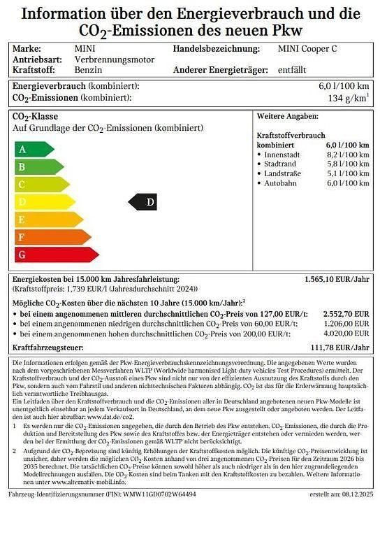 Gebraucht Mini Cooper Classic 156 PS (114 kW) 2025 Weiß Kleinwagen