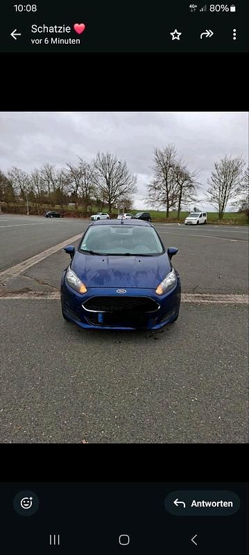 Gebraucht Ford Fiesta Trend 82 PS (60 kW) 2016 Blau Kleinwagen