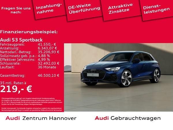 Gebraucht Audi S3 Advanced 333 PS (244 kW) 2024 Blau (2d navarrablau metallic) Limousine