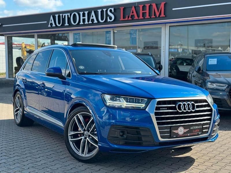 Blau Gebraucht 2016 Audi Q7 S-Line SUV | 33.490 € (Etwas zu teuer) - Bild 1/4