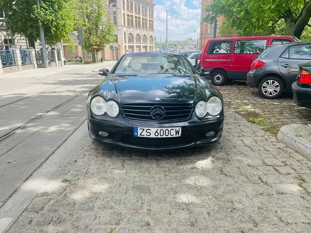 Używany Mercedes SL500 306 KM (225 kW) 2002 Czarny Kabriolet
