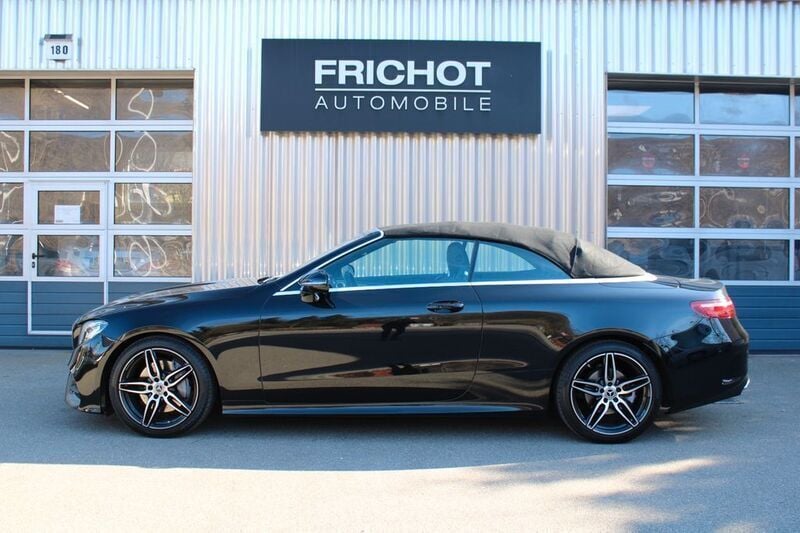 Obsidianschwarz metalliclack Gebraucht 2020 Mercedes E200 AMG Cabrio | 29.990 € (Superpreis) - Bild 1/4