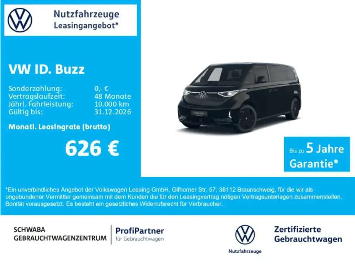 Gebraucht VW ID. Buzz GTX 250 kW (340 PS) 2025 Schwarz Van / Kleinbus