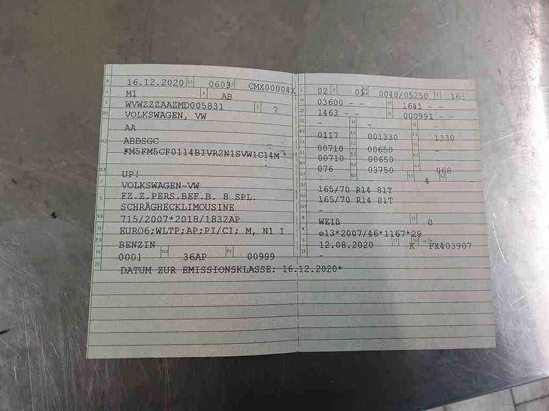 Gebraucht VW up! move up! 65 PS (47 kW) 2020 Pure white Kleinwagen