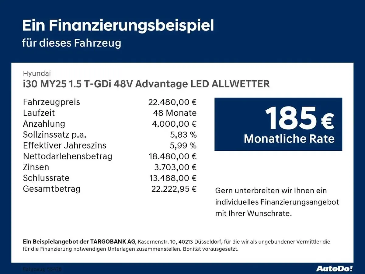 Gebraucht Hyundai i30 Advantage 140 PS (102 kW) 2025 Grau Limousine