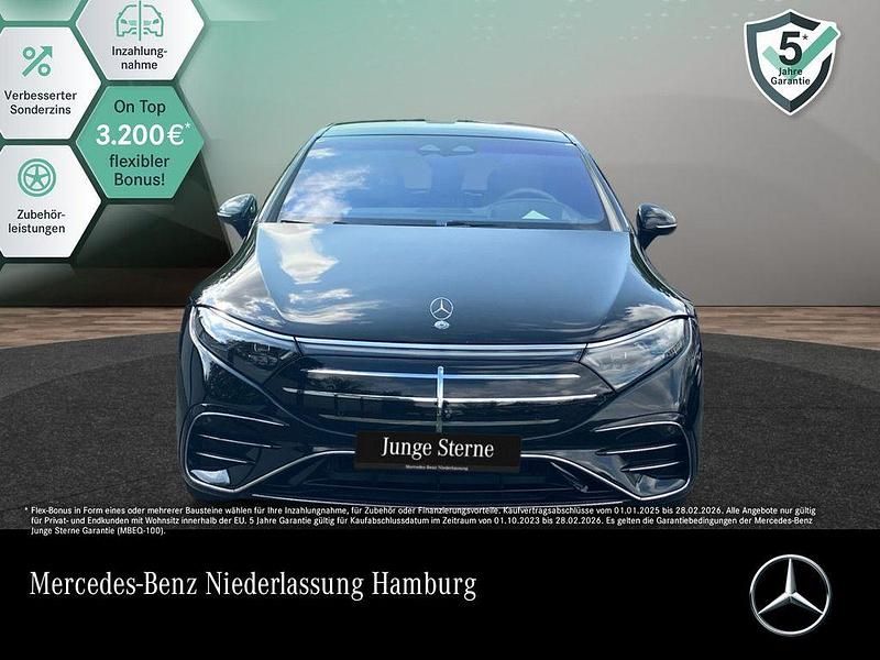Obsidianschwarz Gebraucht 2024 Mercedes EQS450+ AMG Limousine | 83.990 € - Bild 1/3