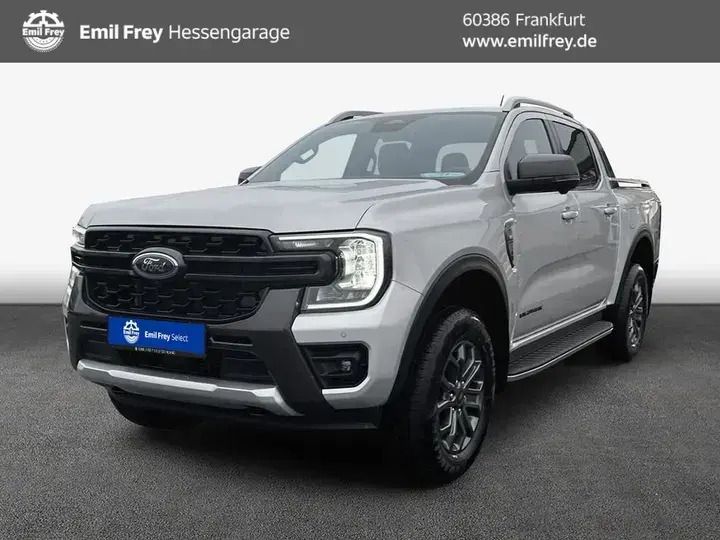 Moondust silber metallic Gebraucht 2023 Ford Ranger Wildtrack Abholung | 43.750 € (Fairer Preis) - Bild 1/4