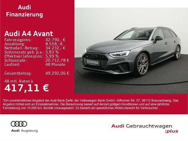 Daytonagrau perleffekt Gebraucht 2022 Audi A4 S-Line Kombi | 42.790 € (Teuer) - Bild 1/4