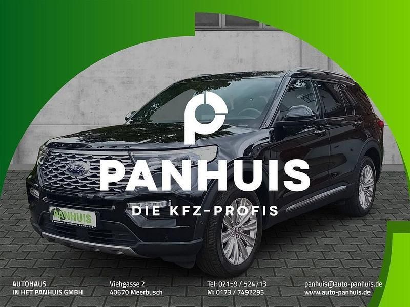 Schwarz Gebraucht 2021 Ford Explorer Platinum SUV | 41.450 € (Guter Preis) - Bild 1/4