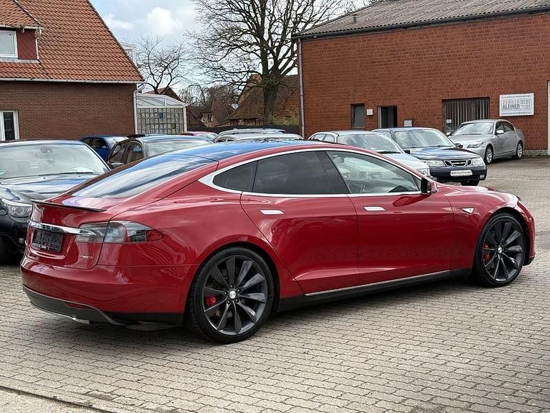 Gebraucht Tesla Model S 514 kW (700 PS) 2015 Rot Kleinwagen