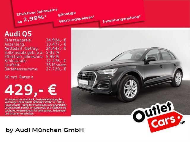 Mythosschwarz metallic Gebraucht 2021 Audi Q5 Comfort SUV | 36.984 € (Fairer Preis) - Bild 1/1