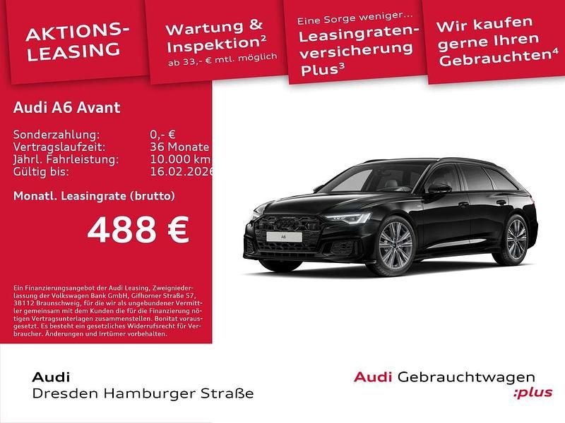 Schwarz Gebraucht 2025 Audi A6 Design Kombi | 55.990 € (Fairer Preis) - Bild 1/2