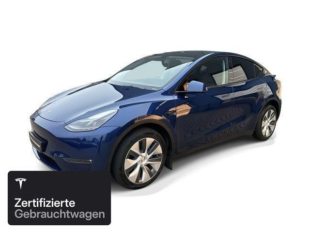 Blau Gebraucht 2022 Tesla Model Y Long Range AWD SUV | 34.200 € (Guter Preis) - Bild 1/4