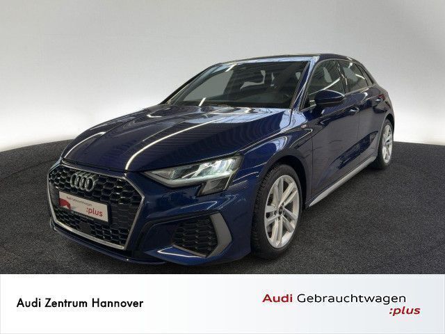 Blau Gebraucht 2020 Audi A3 Sportback S-Line Limousine | 20.950 € (Fairer Preis) - Bild 1/4