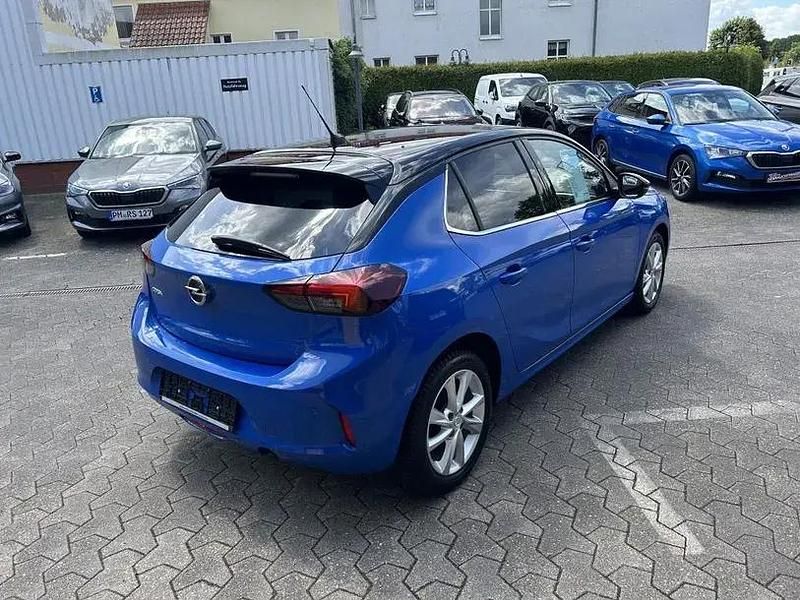 Gebraucht Opel Corsa Elegance 101 PS (74 kW) 2023 Voltaik blau metallic/dach karbon schwarz metallic Kleinwagen