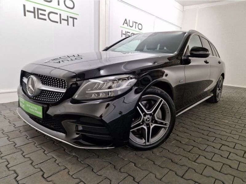 Schwarz Gebraucht 2021 Mercedes C300e AMG line Kombi | 18.900 € (Guter Preis) - Bild 1/4