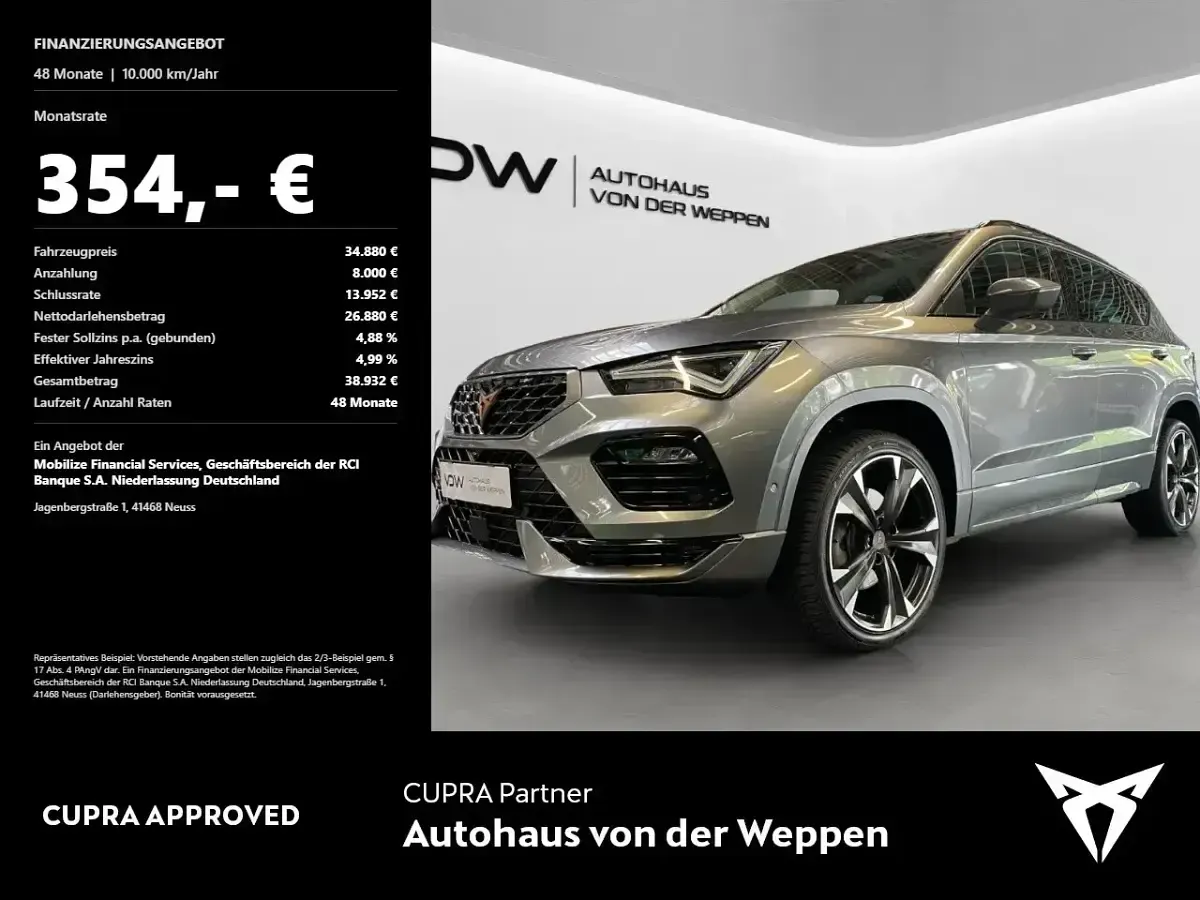 Gebraucht Cupra Ateca 110 PS (80 kW) 2025 Grau SUV