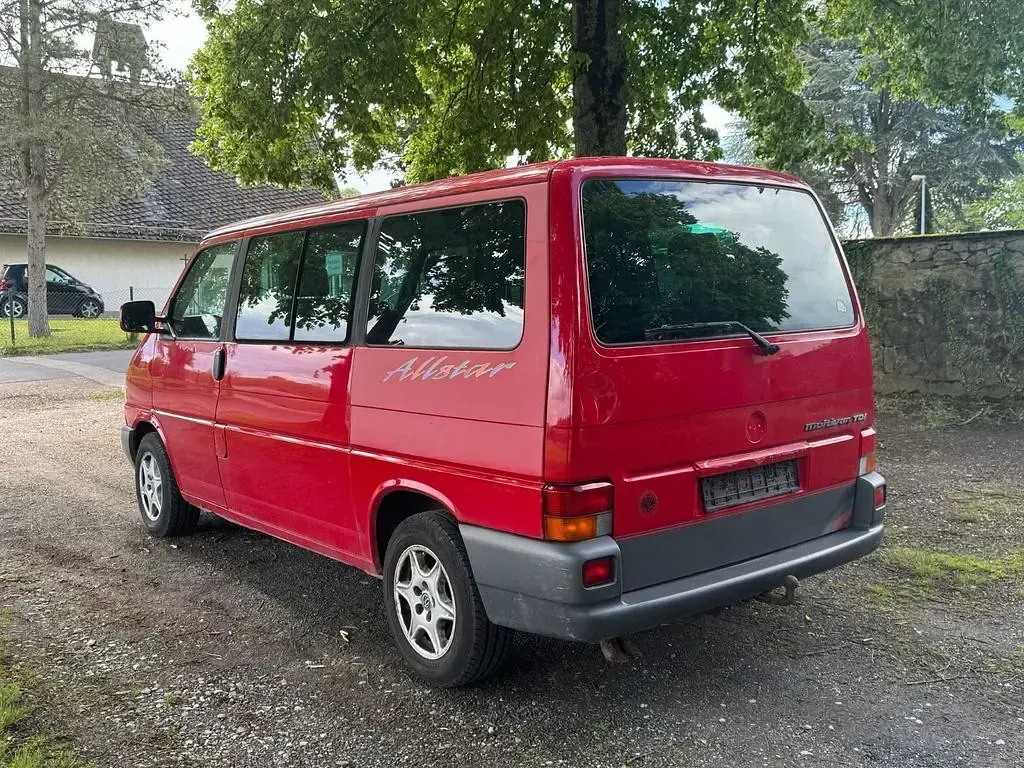 Używany VW T4 Allstar 102 KM (75 kW) 1998 Czerwony Van