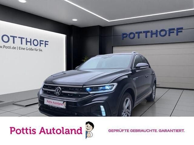 Schwarz Gebraucht 2022 VW T-Roc R-line SUV | 27.922 € (Fairer Preis) - Bild 1/4