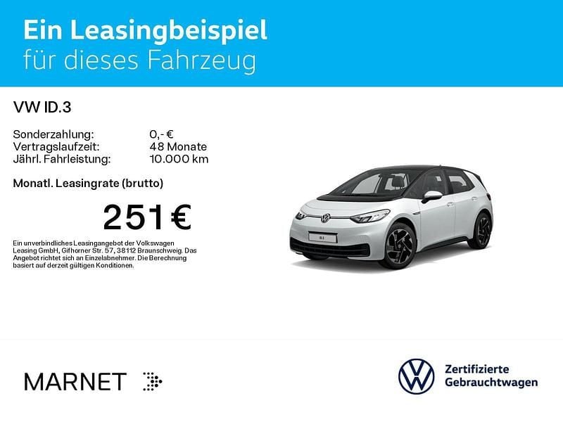Gebraucht VW ID.3 Pro Performance 150 kW (204 PS) 2022 Weiß Kleinwagen