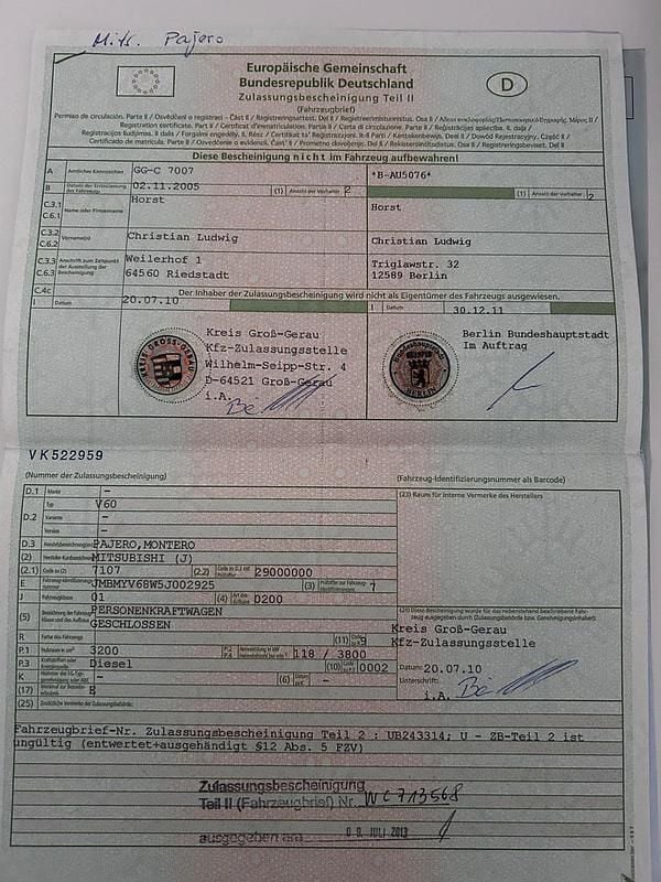 Gebraucht Mitsubishi Pajero 160 PS (117 kW) 2005 Schwarz SUV