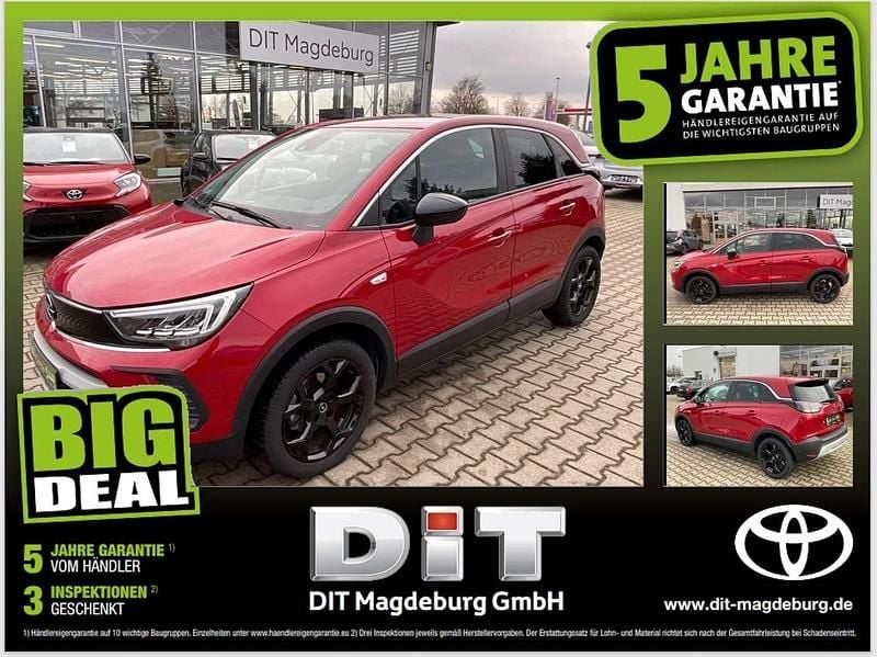 Peperoncino red/metallic klarl Gebraucht 2023 Opel Crossland X Elegance SUV | 17.490 € (Guter Preis) - Bild 1/4