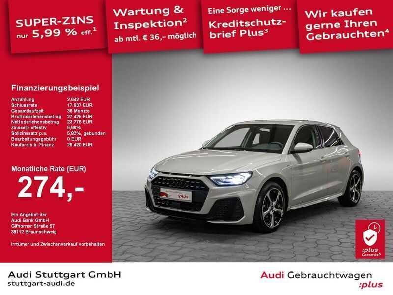 Andere farbe Gebraucht 2024 Audi A1 Sportback S-Line Kleinwagen | 26.420 € (Etwas zu teuer) - Bild 1/2