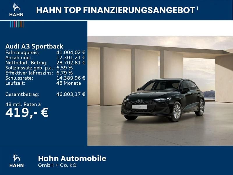 Neu Audi A3 Ambiente 116 PS (85 kW) 2026 Schwarz Limousine