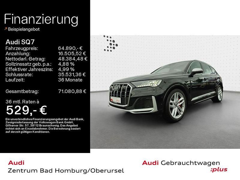 Mythosschwarz metallic Gebraucht 2022 Audi SQ7 S-Line SUV | 64.890 € (Guter Preis) - Bild 1/4