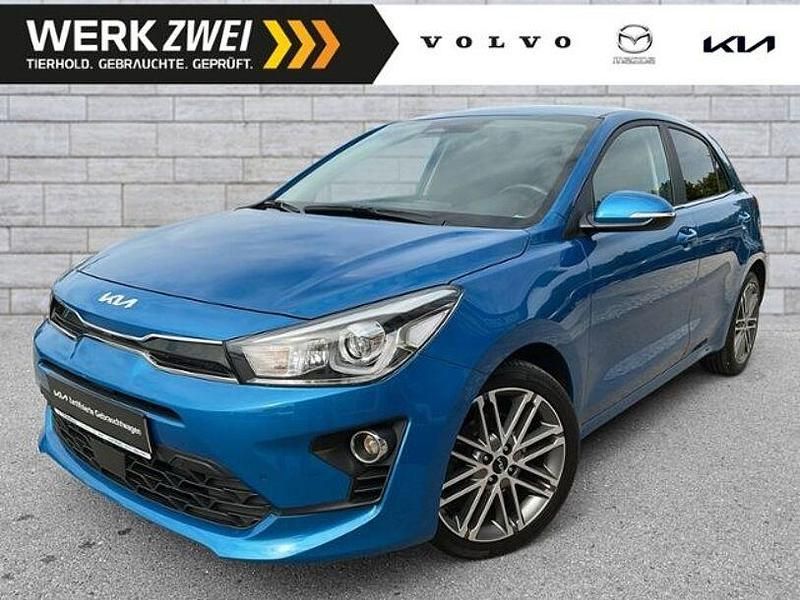 Sporty blue metallic Gebraucht 2022 Kia Rio Spirit Limousine | 14.900 € (Fairer Preis) - Bild 1/4