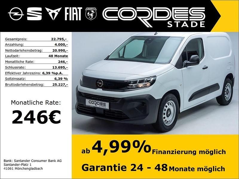 Weiss Neu 2025 Opel Combo Basis Van / Kleinbus | 22.795 € (Fairer Preis) - Bild 1/4