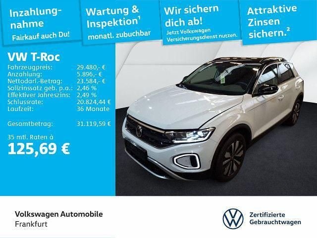 Weiß Gebraucht 2025 VW T-Roc Goal SUV | 29.480 € (Guter Preis) - Bild 1/4