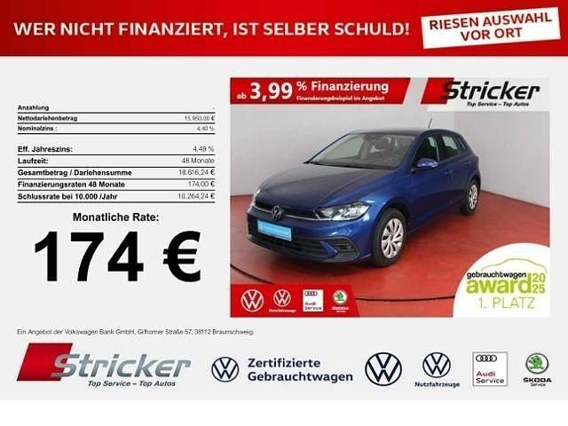Gebraucht VW Polo Life 95 PS (69 kW) 2023 Reef blue metallic (metallic) Kleinwagen