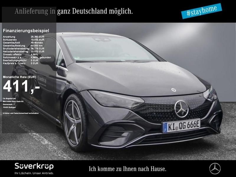 Graphitgrau (metallic) Gebraucht 2023 Mercedes EQE300 AMG Limousine | 56.950 € - Bild 1/4