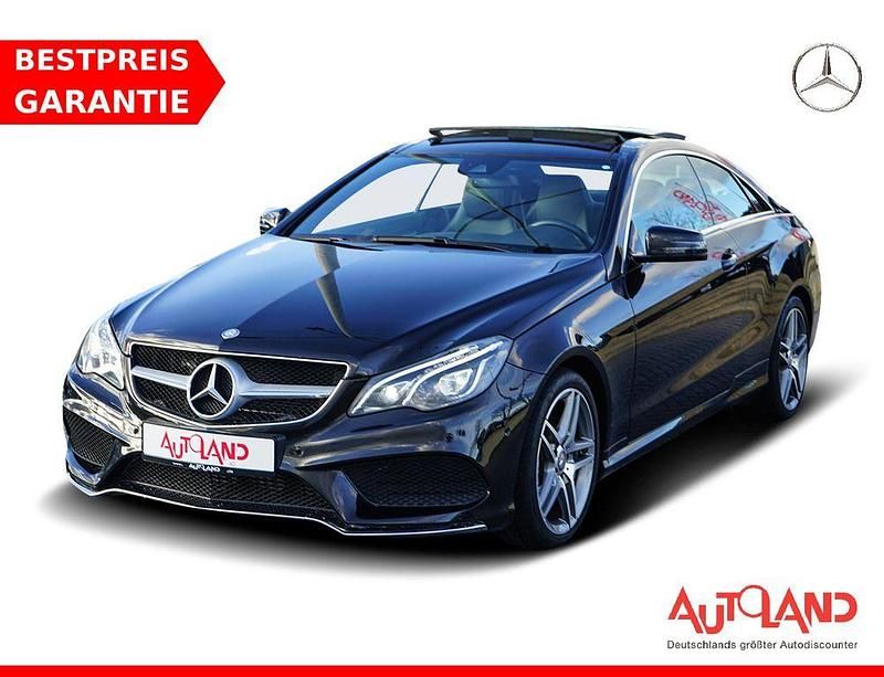 Obsidianschwarz metallic (metallic) Gebraucht 2014 Mercedes E350 AMG line Coupé | 26.990 € (Fairer Preis) - Bild 1/4