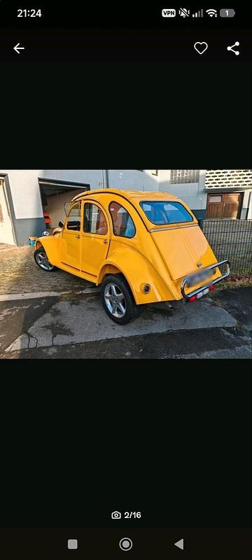 Occasion Citroën 2CV 1989 Jaune Berline