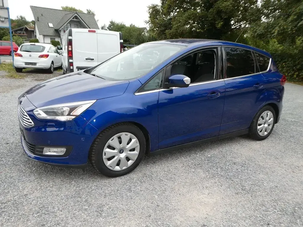 Gebraucht Ford C-MAX Titanium 125 PS (91 kW) 2015 Blau Van / Kleinbus