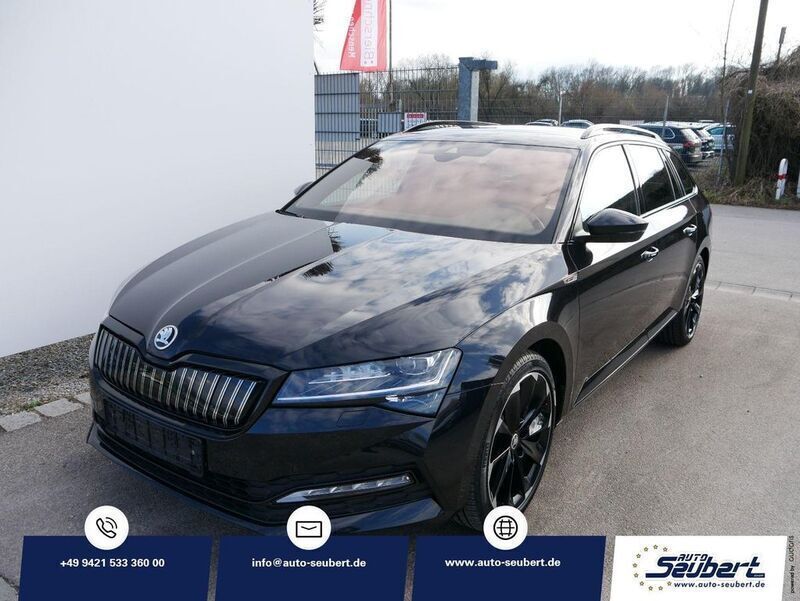 Schwarz Gebraucht 2020 Skoda Superb SportLine Kombi | 27.990 € (Fairer Preis) - Bild 1/4
